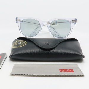 RB2168 912/I5 Ray-Ban Clear/ Blue Evolve Sunglass with case